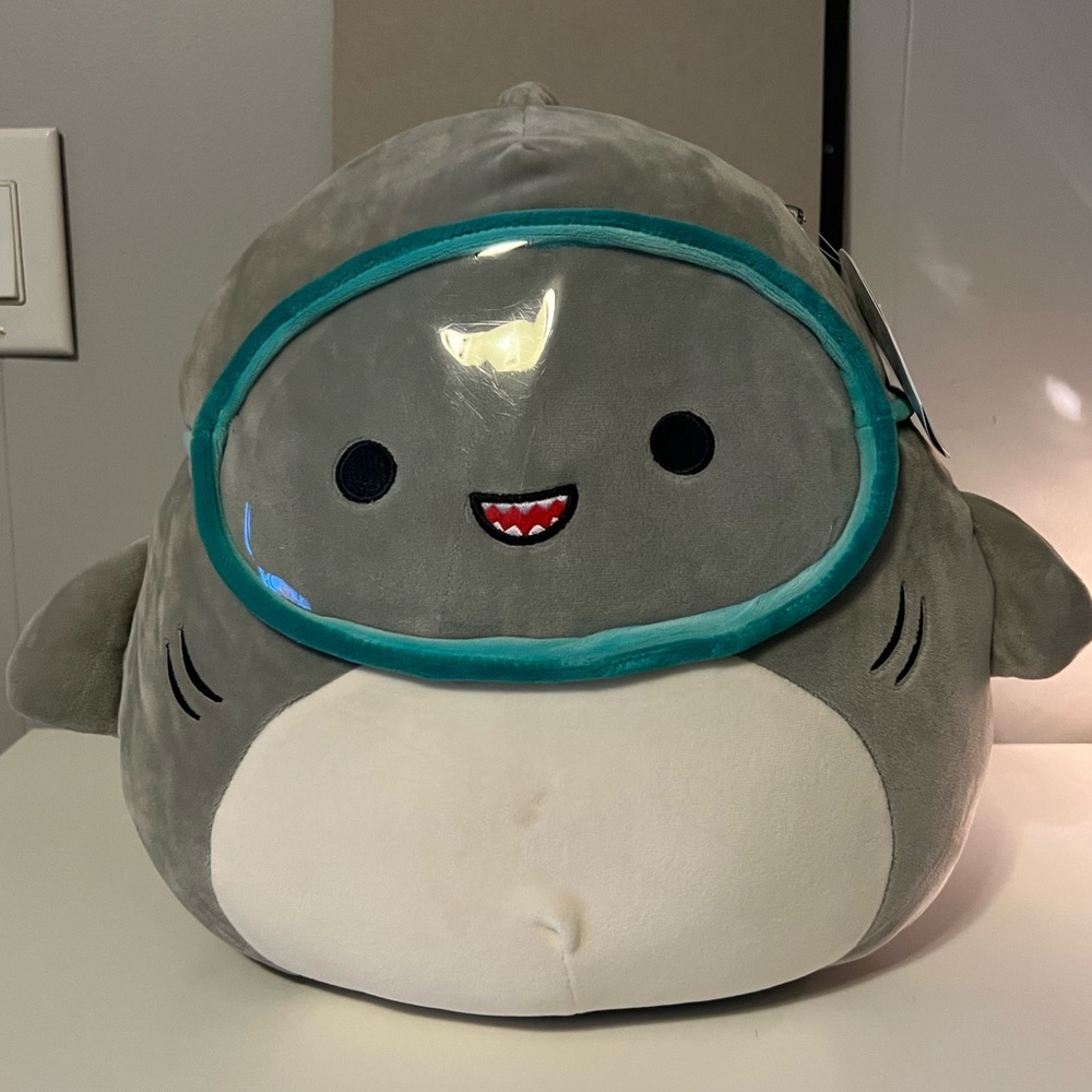 Scuba Goggles Gordon Shark Squishmallow 12”